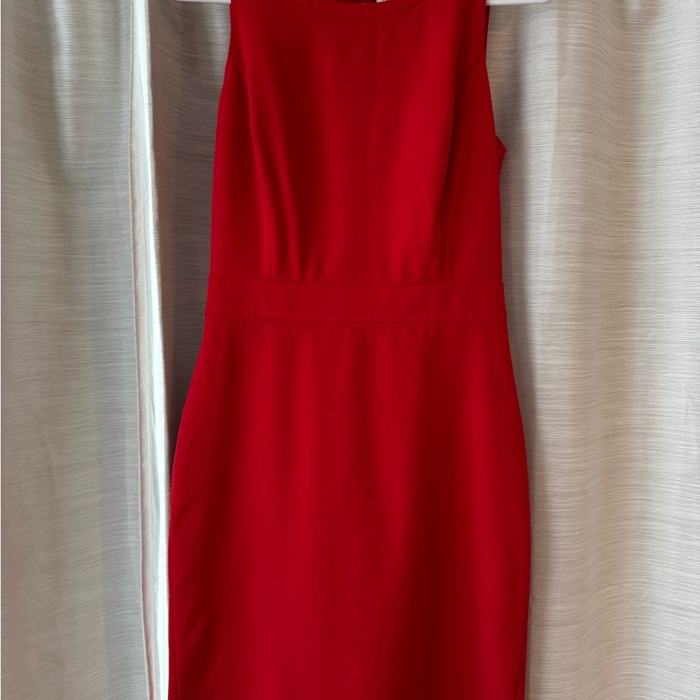 J. Crew Vibrant Red Midi Dress
